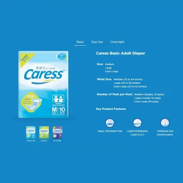 Shop Caress Adult Diaper Day Medium with great discounts and prices online  - Jan 2024