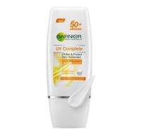 GARNIER UV Complete Whiten&amp;Protect Daily Sunscreen SPF 50/PA++ (Natural) 30ml. การ์นิเย่ ยูวี คอมพลีท ไวท์เทน แอนด์ โพรเทค เดลี่ซันสกรีน สีธรรมชาติ