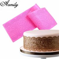 【hot】 Aomily Wedding Silicone Fondant Mold Mousse craft Icing Pastry Baking