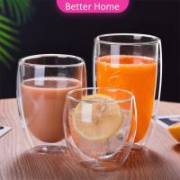 ?แก้วใส?Better แก้วใสสองชั้น แก้ว แก้วกาแฟ สไตล์ ญี่ปุ่น Double-layer glass