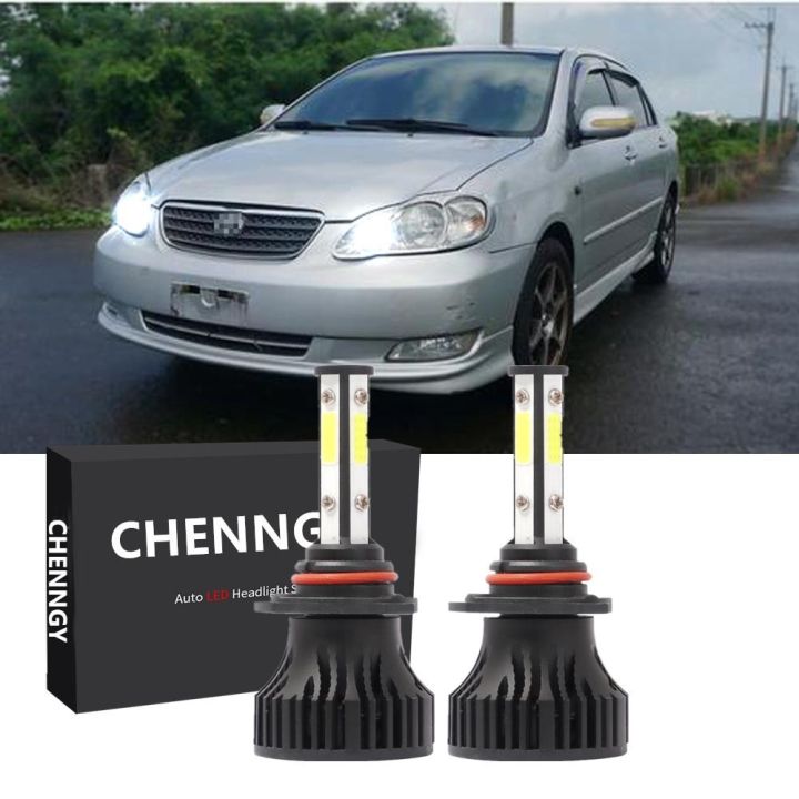 new-หลอดไฟหน้า-led-hb3-6000k-สีขาว-สําหรับ-toyota-altis-e120-ปี-2000-2006-2-ชิ้น