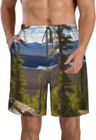 KoNsev Music Note Patterns Mens Swim Trunks Quick Dry Summer Beach Shorts with Pockets and Mesh Lining