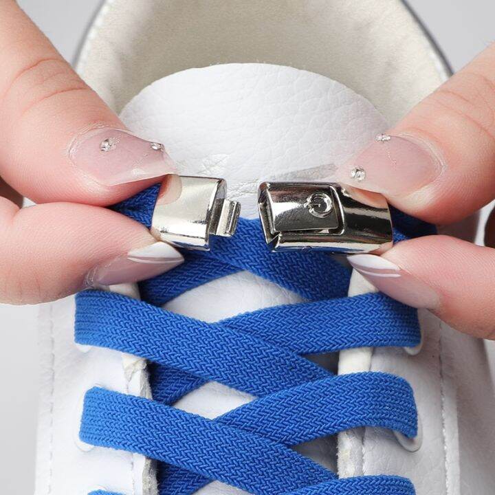 No Tie Shoelaces for Sneakers Press Lock Tieless Shoelace Without Ties