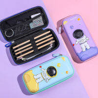 New 3D Childrens Stationery Box for Primary Students Double-layer Pencil Case Large Capacity Cute Cartoon Pencil Case