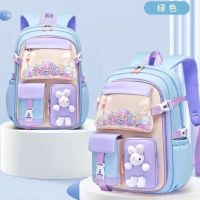 High-end 2023 new 136-year-old schoolbag for primary school students with spine protection and load reduction multi-layer large capacity cute childrens refrigerator door opening  Uniqlo original