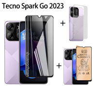 ฟิล์มเซรามิกสำหรับ Tecno Spark Go 2023กระจกเทมเปอร์6air ประกาย5air ประกาย6ไปปกป้องหน้าจอฟิล์มด้านหลัง