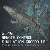 Rc เรือ4ช่อง2.4กิกะเฮิร์ตซ์จระเข้รูปร่างจำลอง Rc เรือสำหรับสระว่ายน้ำทะเลสาบห้องน้ำของขวัญที่ดีสำหรับเด็ก