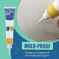 20ML Wall Mending Agent Graffiti Repair Paste White Tile Refill Grout Pen Waterproof Tile Gap Repair Agent น้ำยาทำความสะอาดห้องน้ำ-Lianeur