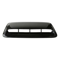 Universal Car Vent Decorative Air Flow Intake Bonnet Hood Scoop Cover Bright Black Leaf Car Modified Air Outlet Hood Decoration