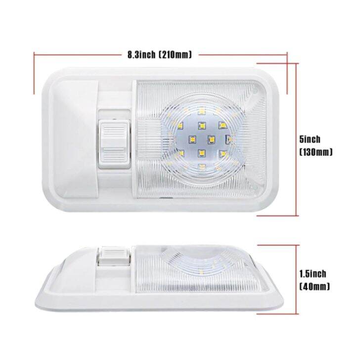 ไฟภายในรถ-rvs-led-12v-สำหรับรถพ่วง-ไฟติดเพดานแคมป์พร้อมสวิตช์ติดตั้งง่ายที่ใช้สำหรับรถยนต์พร้อมส่ง