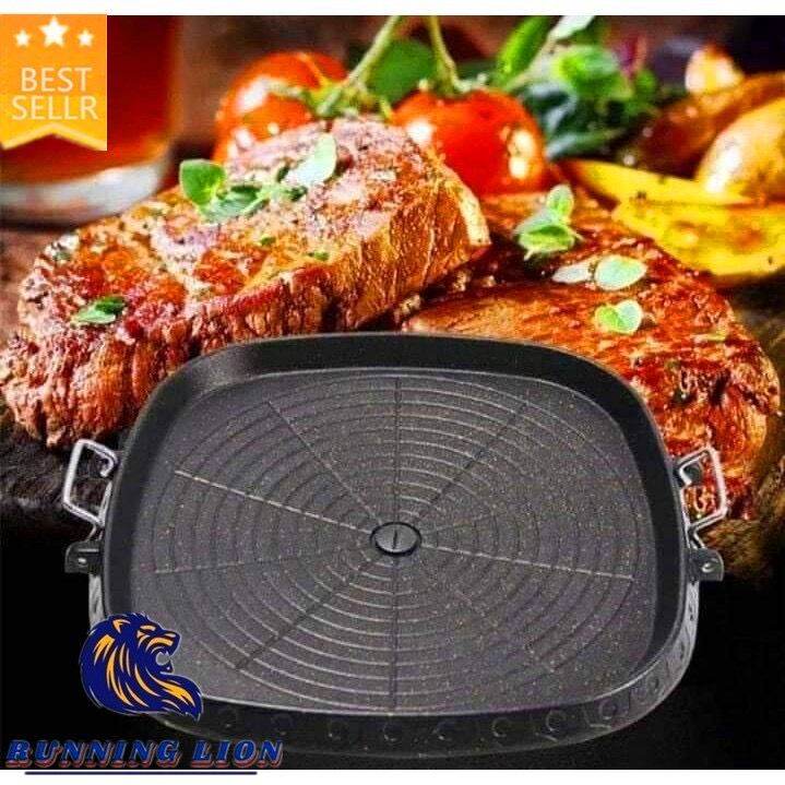 Korean Samgyeopsal Samgyupsal Stove Top Grill Pan Barbecue Indoor Bbq（round）butane Barbecue 7080