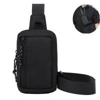 QianXing Shop Mens Fashion Crossbody Bag Sports Mini Chest Bag Mens Diagonal Shoulder Bag Simple Cross Bag