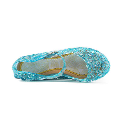 พื้นรองเท้าพีวีซีรองเท้าแตะ Glitter สำหรับสาวๆป้องกันการลื่นสวมใส่สบายรองเท้าคอสเพลย์สำหรับปาร์ตี้เต้นรำ