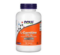 [Exp2026] แอล-คานิทีน Now Foods L-Carnitine 1000 mg 100 Tablets