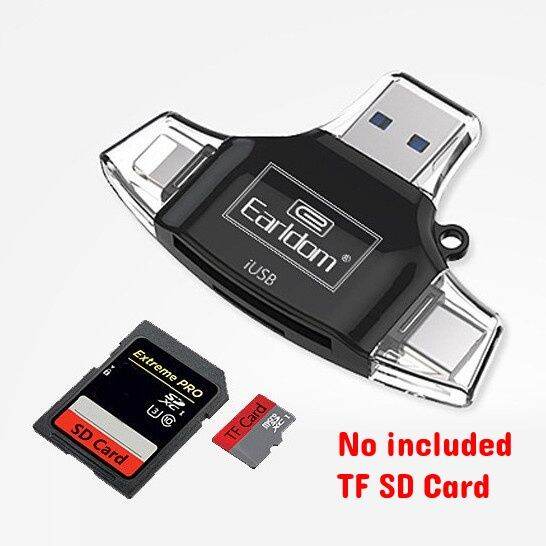 Sd Card Reader Adapter Earldom Adapters Card Reader Adapters Connector Support Usb Micro Ip Type 