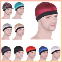 SGS สีทึบทึบ หมวก durag ผู้ชาย อีลาสติก ระบายอากาศได้ระบายอากาศ หมวก durag หลากสี ฝากระโปรง หลากสี หมวกลายคลื่น สำหรับผู้ชาย