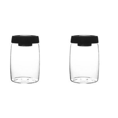 2X Coffee Bean Storage Container Glass Vacuum Jar Sealed Nordic Kitchen Storage Snack Tea Milk Powder Container L