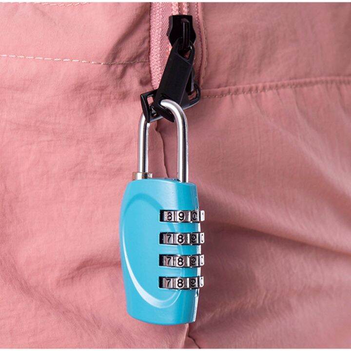 4 Digits Combination Lock Outdoor Security Padlock Zinc Alloy for