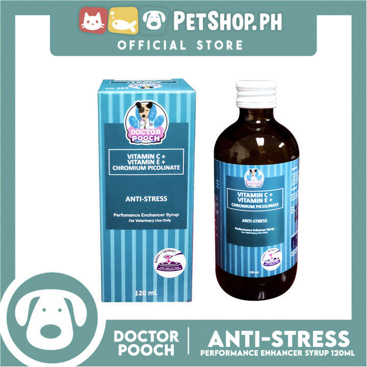 Doctor Pooch Anti Stress Multivitamins 120ml Vitamin C + Vitamin E