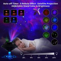UFO Galaxy Star Projector Starry Sky Night Light รีโมทคอนล USB หลอดไฟ LED สำหรับของขวัญเด็ก Nightlights โคมไฟตกแต่ง