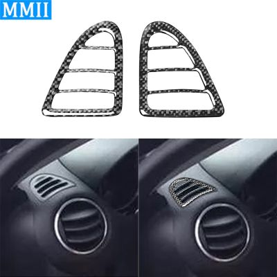 【hot】 RX8 RX-8 JM1FE 2004-2008 Carbon Both Side Air Conditioning Outlet Trim Strip Car Interior Accessories Sticker