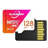 WALRAM 128GB การ์ดความจำ Micro SDHC เฉียบ /Sdxc การ์ดความจำการ์ดหน่วยความจำโทรศัพท์เคลื่อนที่ C10 UHS-I กล้องวงจรปิดถ่ายภาพ128GB