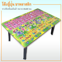 โต๊ะญี่ปุ่น ลาย A-Z ก-ฮ โต๊ะพับ อเนกประสงค์พรีเมี่ยม ขนาด 40x60ซม(16x24นิ้ว)