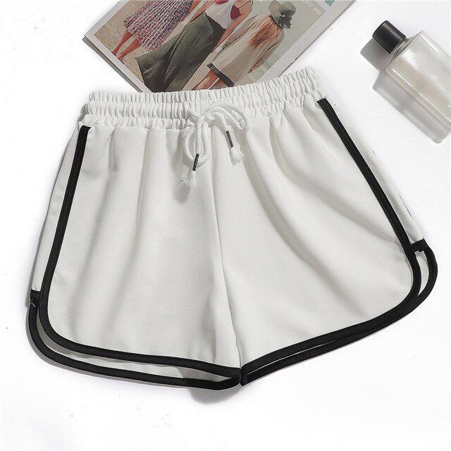 simple-shorts-women-summer-high-elastic-lace-up-drawstring-wide-leg-sweat-short-fitness-running-shorts-loose-casual-sports-pants