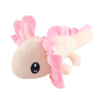 Huhe ตุ๊กตาของเล่นตุ๊กตานุ่มๆยัดไส้ Axolotl 35Cm ของเล่นฟิกเกอร์การ์ตูนของขวัญเด็ก