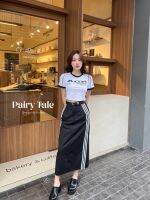 Pairytale Set 3ชิ้น เสื้อยืดสีขาวขอบดำสกรีนลาย