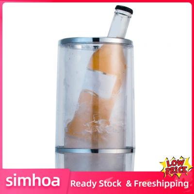 Simhoa ถังเครื่องดื่มหัวเข็มขัดแชมเปญถังน้ำแข็งแบบพกพาสำหรับปิกนิกการชุมนุมที่บ้าน