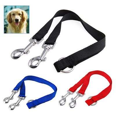Duplex Double Dog Coupler Twin Lead 2 Way Two Pet Dogs Walking Leash Safety See original listing
