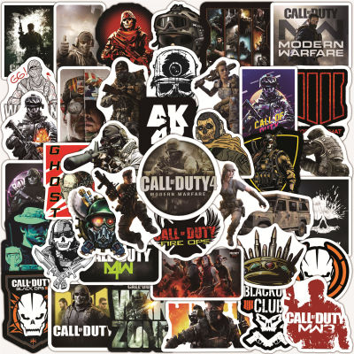 50PCS For Call of Duty Game Stickers Waterproof for Notebook Luggage Skateboard Bicycle Phone Suitcase Laptop Sticker