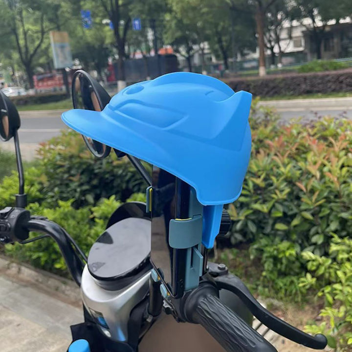 amazing-boxe-ที่วางโทรศัพท์มือถือรถจักรยานยนต์ร่มหมวกกันน็อคขนาดเล็กหมวกกันแดดกันฝนกันแดดจักรยานไฟฟ้าหมวกนำทาง