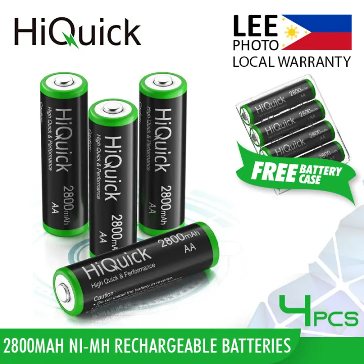 Hiquick Pack Aa Mah Ni Mh Rechargeable Batteries Lee Photo Hq