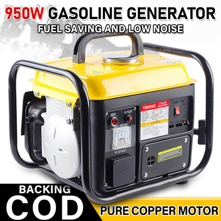 Portable Gasoline Generator 2 Stroke 220v Household Home Outdoor Small