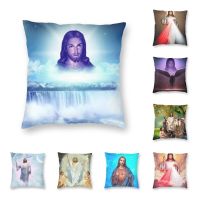 Savior Jesus Christ Cushion Cover 3D Print Divine Mercy Christian God Throw Pillow Case for Sofa Cool Pillowcase Home Decor Cushion Cover