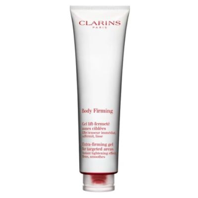 Clarins Body Firming Extra-Firming Gel for Targeted Areas 150 ml (Instant Tightening Effect, Firms, Smoothes) ให้ผิวดูเรียบเนียนและชุ่มชื้นขึ้น ฟื้นบำรุงความยืดหยุ่นตามธรรมชาติ