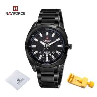 ⌚Relogio Masculino NAVIFORCE นาฬิกาควอทซ์ผู้ชาย,นาฬิกาข้อมือธุรกิจปฏิทินสเตนเลสคุณภาพสูงกันน้ำ