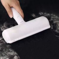 Pet Hair Roller Remover Lint Brush 2-Way Dog Cat Comb Tool Convenient Cleaning Dog Cat Fur Brush Base Home Furniture Sofa Clothe