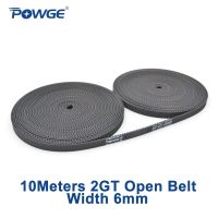 Powge 2mgt 2เมตร2gt Gt2เปิดสายพานซิงโครนัส2m-6 2gt-6กว้าง6มิลลิเมตรยางฟันเฟืองทั้งหมดเคลื่อนที่เชิงเส้นเครื่องพิมพ์3d 10เมตร