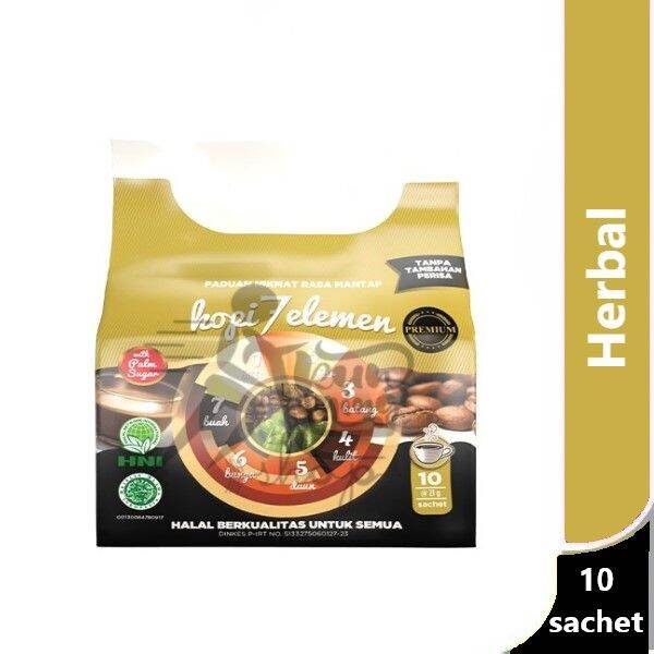 HNI HPAI Kopi 7 Elemen Premium Tanpa Perisa / 10 sachet kopi