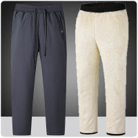 Plus ขนาด7XL 8XL ผู้ชายขนแกะฤดูหนาวกางเกง Sherpa เรียงราย Active Joggers Sweatpants Drawstring ยืดหยุ่นกันน้ำเดินป่ากางเกง