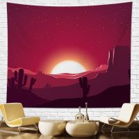 Tapestry Wall Background Sunrise Sunset Landscape Abstract Landscape Bedroom Livingroom Personality Decoration Hanging Cloth