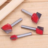 6mm Surface Planing Bottom Cleaning Wood Milling Cutte CNC Cutter แกะสลักมีดเหล็ก Shank Router Bit Woodworking Tools