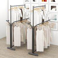 [COD] Double-layer clothes hanger coat to hang home land bedroom does take up space balcony multi-layer drying rod