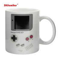 Funny Heat Sensitive Game MugsCeramic Boy Mug Home Office White Porcelain Milk Beer Coffee Mug Color Changing Drinkware