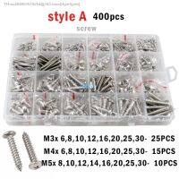 ♠ 380-1810pcs M1.2 M1.4 M1.7 M2 M3 M4 304 Stainless Steel Small Phillips Pan Cross Round Head Self-tapping Screws Wood Screw Set