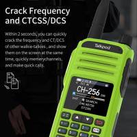 Xiao A36plus Uhfvhfamfm Walky Talky Multi-Functional วิทยุสองทาง Multi-Band พร้อมจอแสดงผลสี2000MAh อุปกรณ์สื่อสาร