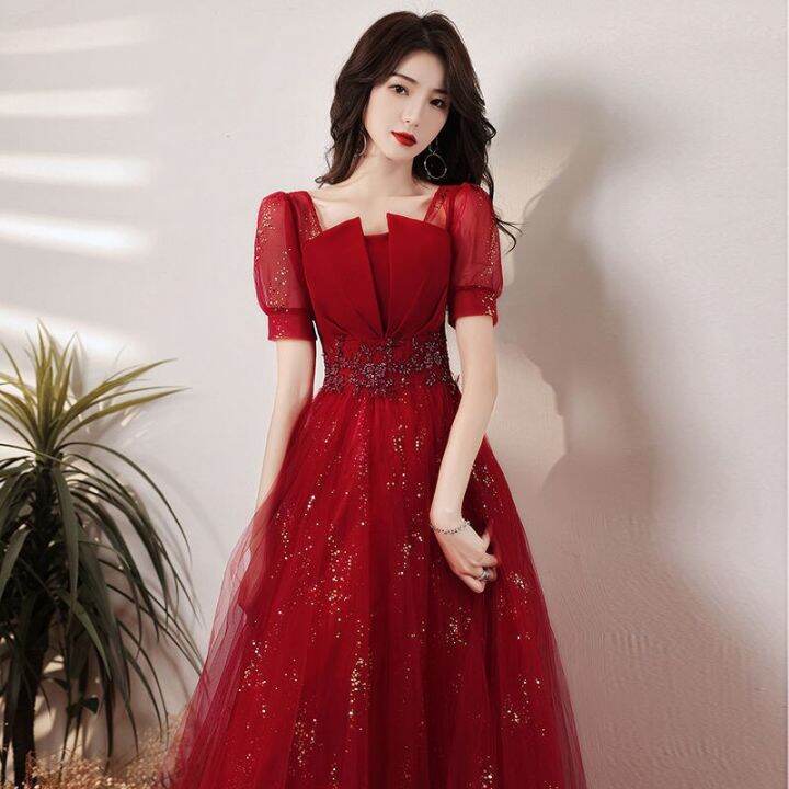 2023 Sexy Red Party Robe Ball Wedding Long Maxi Dress Elegant Evening Gown  Prom Dresses For Women Sundress Tunic Frocks | Lazada Singapore